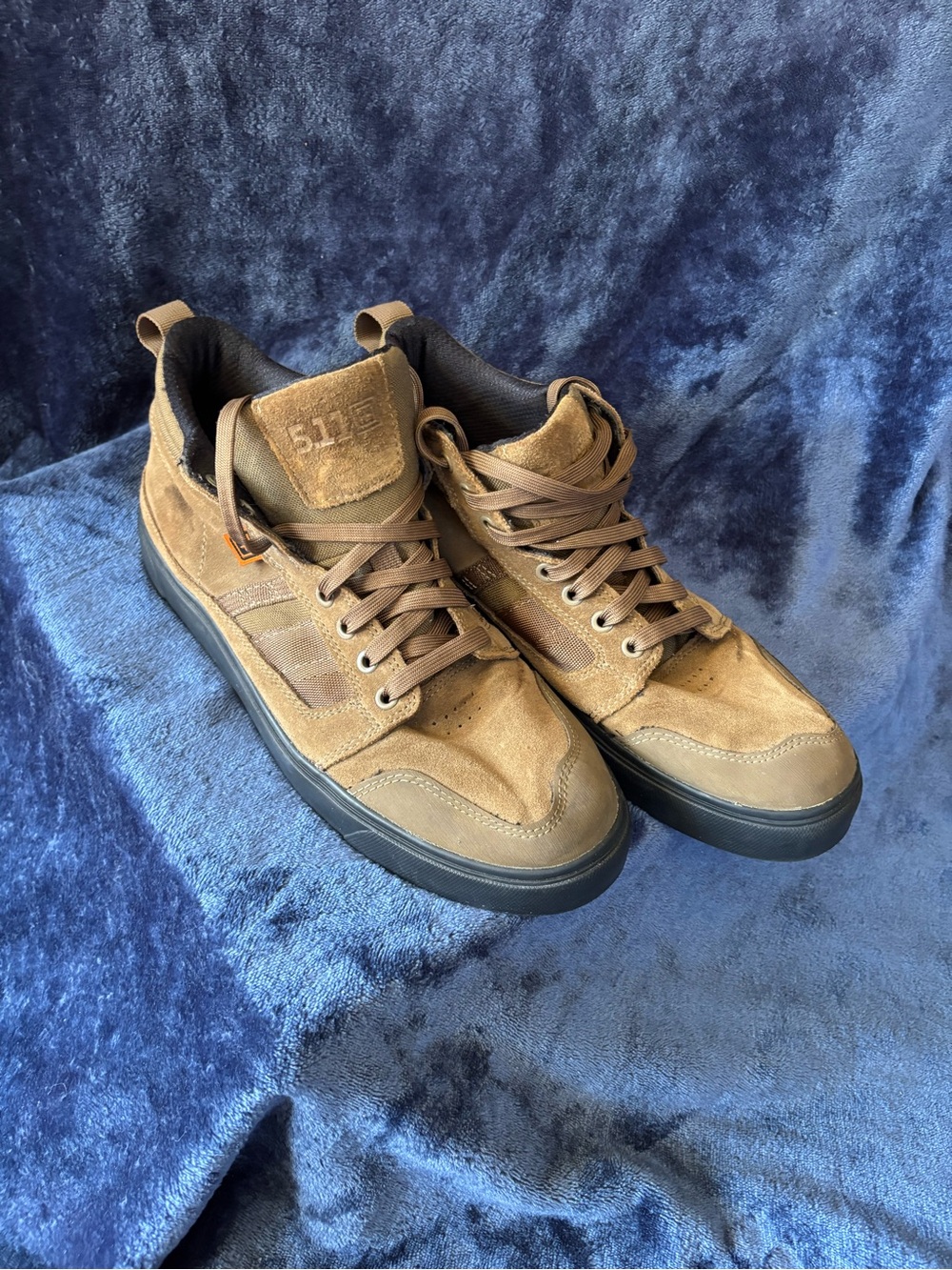 5.11 Tactical Norris Sneaker Men’s size 10.5 Coyote Brown Suede High-Top